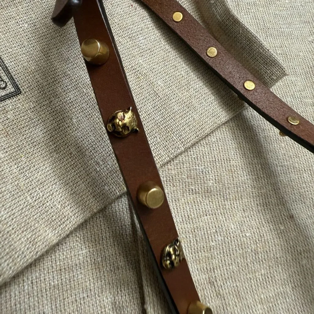 Brand new with box Gucci Feline Head Studded Double Wrap Bracelet - Picture 10 of 15